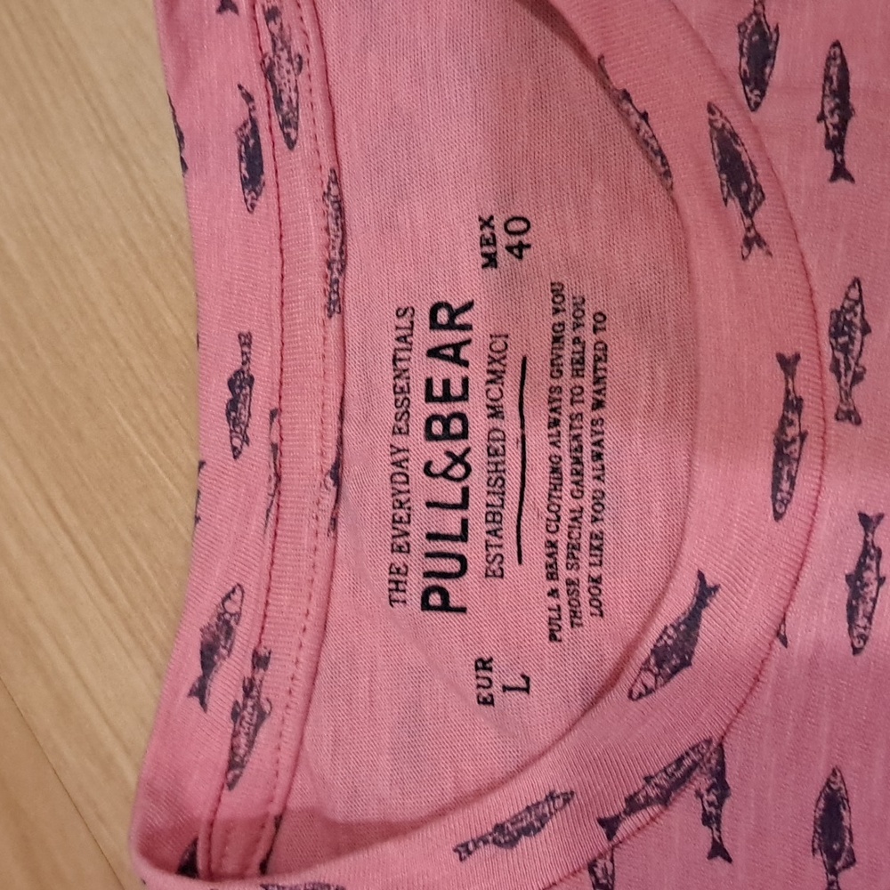 Pink Patterned Men’s T-Shirt - Picture 3 of 4